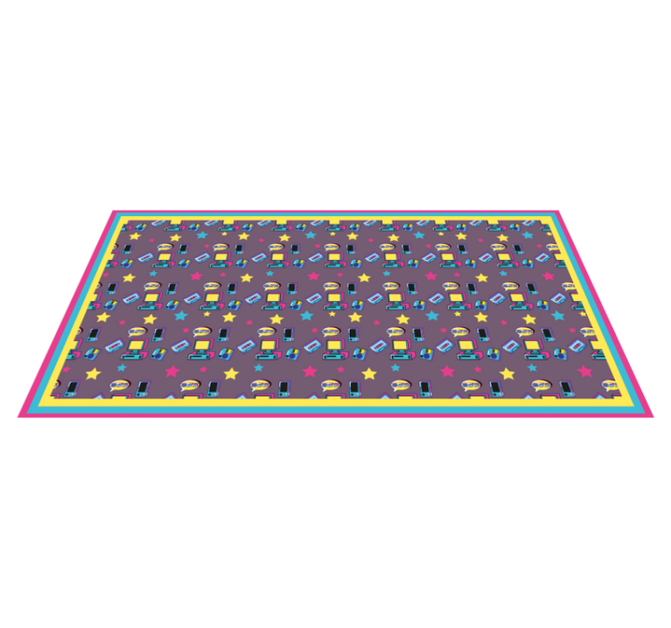 Colorful Tech Toys kids vinyl carpet - TenStickers