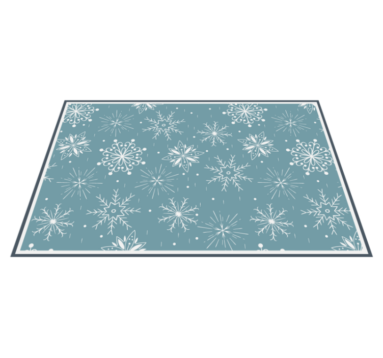 Snowflake Style Christmas vinyl carpet - TenStickers