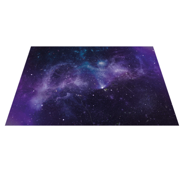Cosmic Galaxy Scene star vinyl carpet - TenStickers