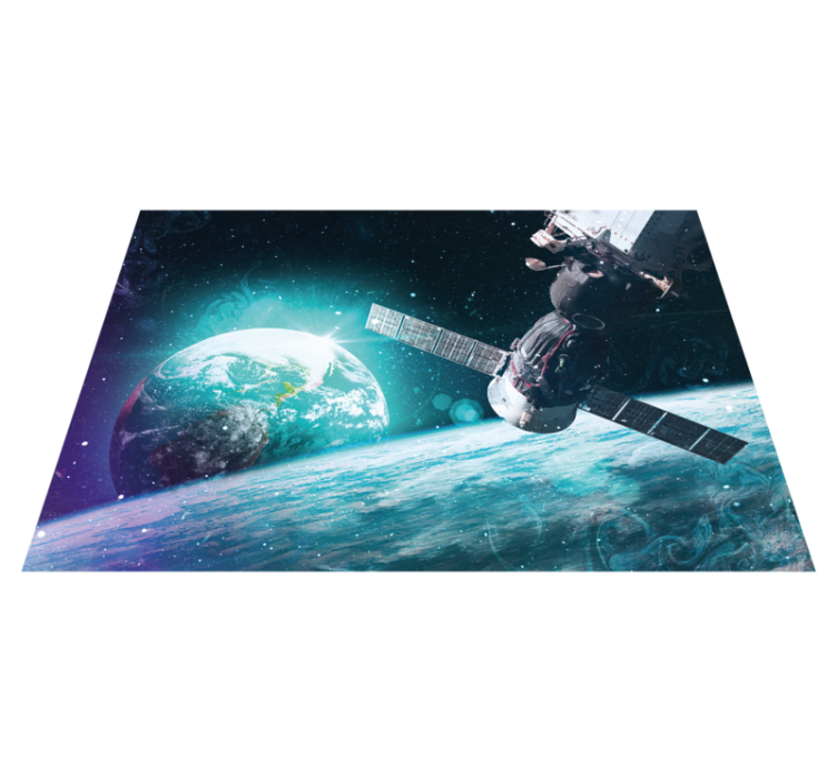Galactic journey exploration star vinyl carpet - TenStickers