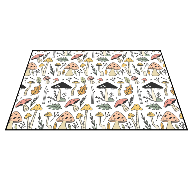 Enchanting mushrooms nature vinyl carpet - TenStickers