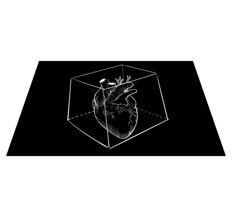 Heart Illustration modern vinyl carpet - TenStickers