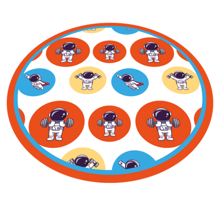 Astronaut fitness kids vinyl carpet - TenStickers