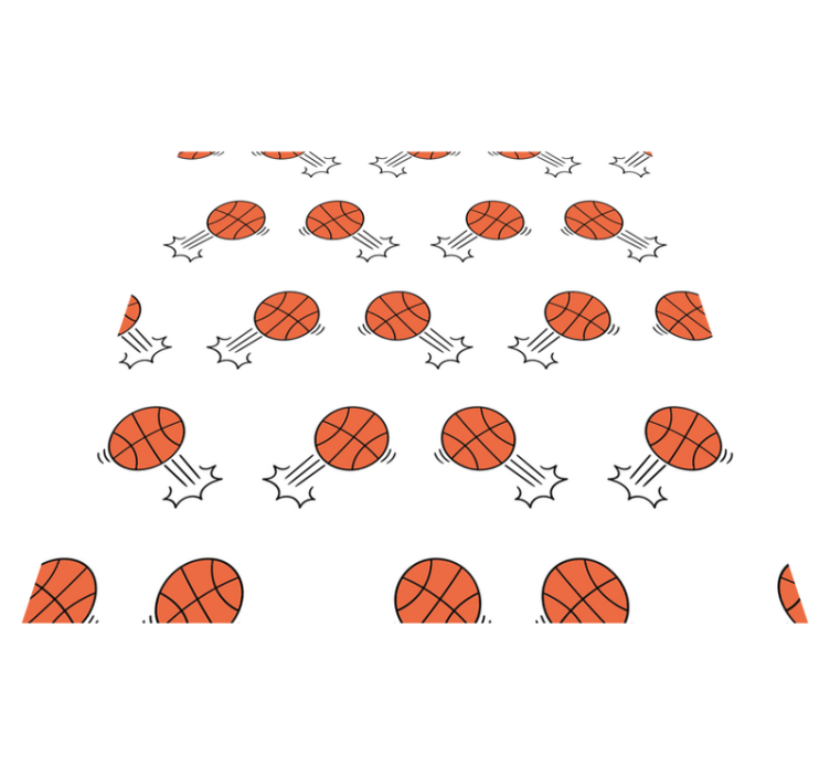 Basketball Motion Pattern kids vinyl carpet - TenStickers