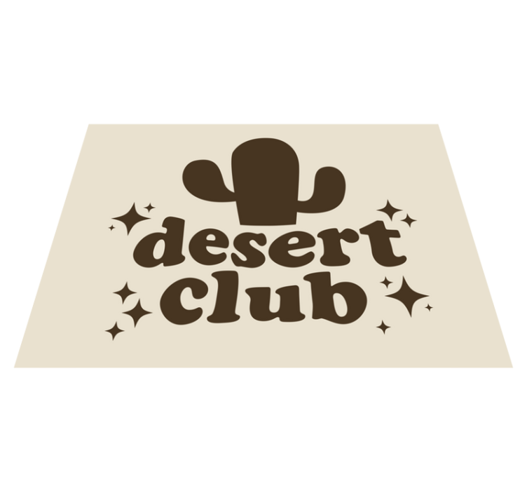 Desert club theme custom vinyl carpet - TenStickers