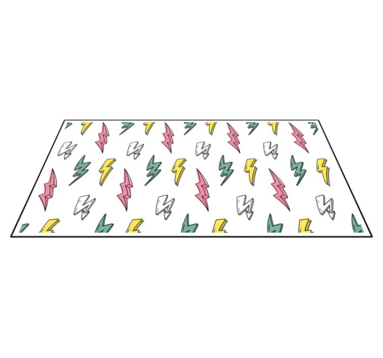 Lightning bolt pattern game vinyl carpet - TenStickers