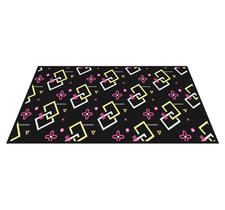 Geometric vinyl carpet modern pattern design - TenStickers