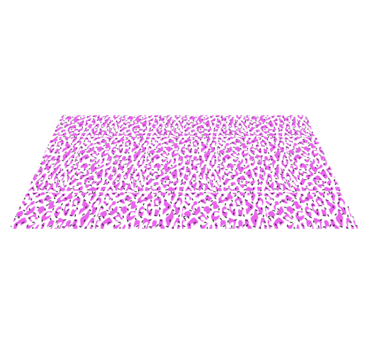 Fuchsia leopard pattern animal print vinyl carpet - TenStickers