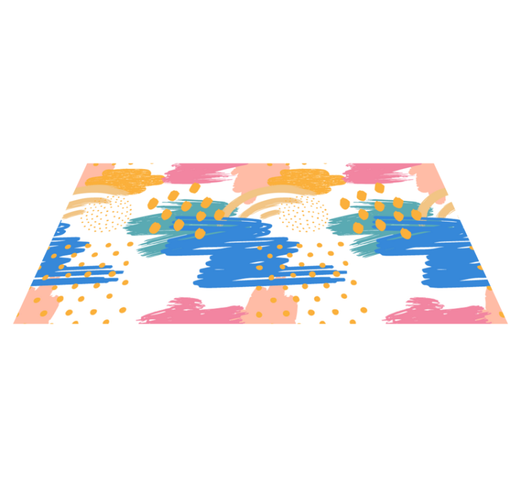 Colorful brushstrokes modern vinyl carpet - TenStickers