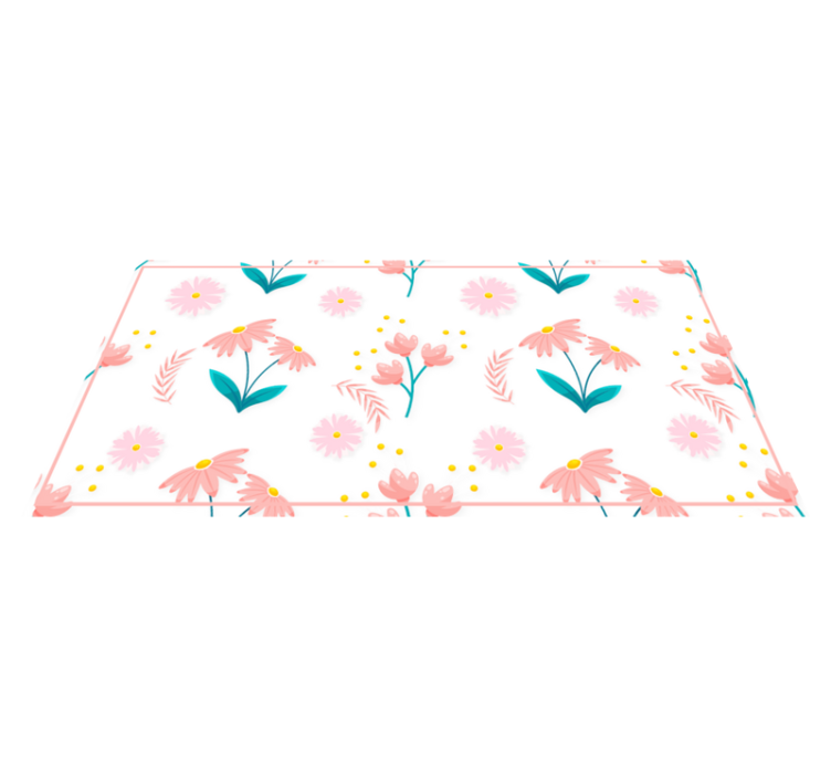 Floral spring bloom floral vinyl carpet - TenStickers