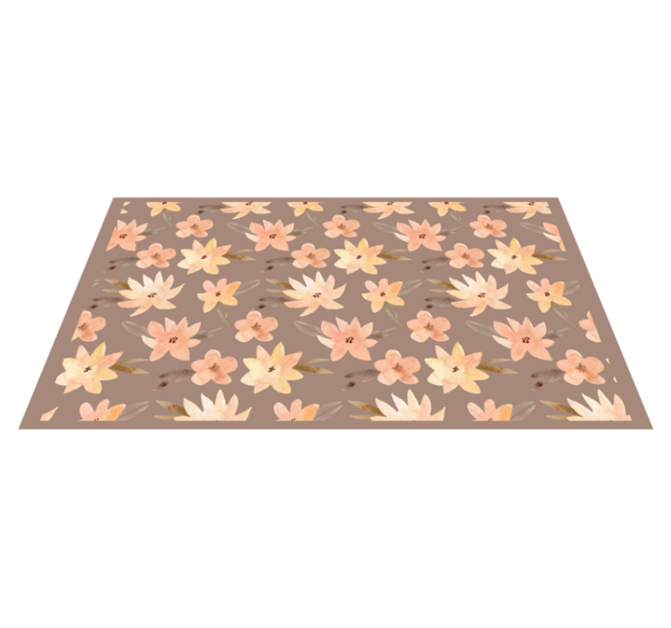 Floral Element Collection floral vinyl carpet - TenStickers