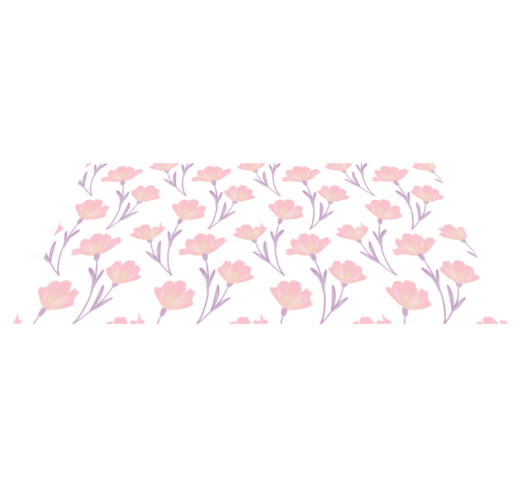Soft floral patterns floral vinyl carpet - TenStickers