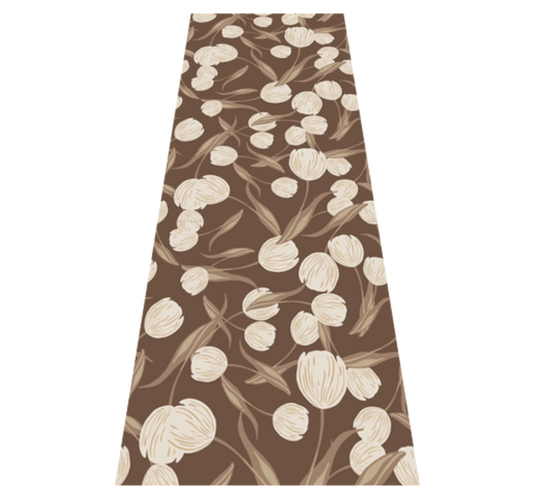 Elegant Design floral vinyl carpet - TenStickers