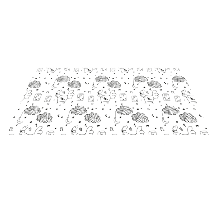 Minimalist poultry design kids vinyl carpet - TenStickers