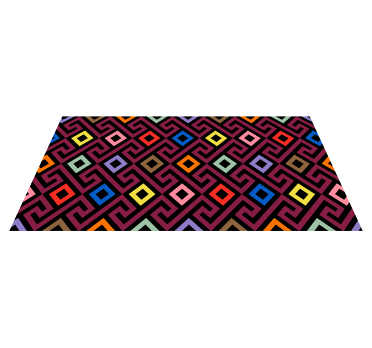 Lively Style geometric vinyl carpet - TenStickers