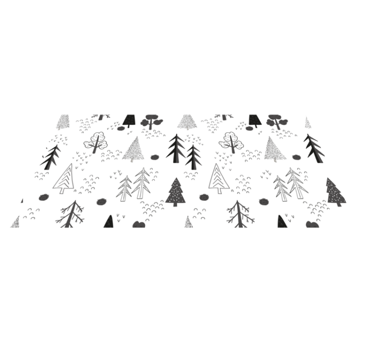 Tree pattern nordic vinyl carpet - TenStickers