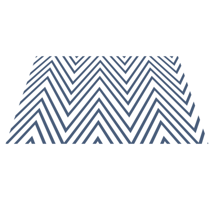 Bold Chevron Pattern geometric vinyl carpet - TenStickers