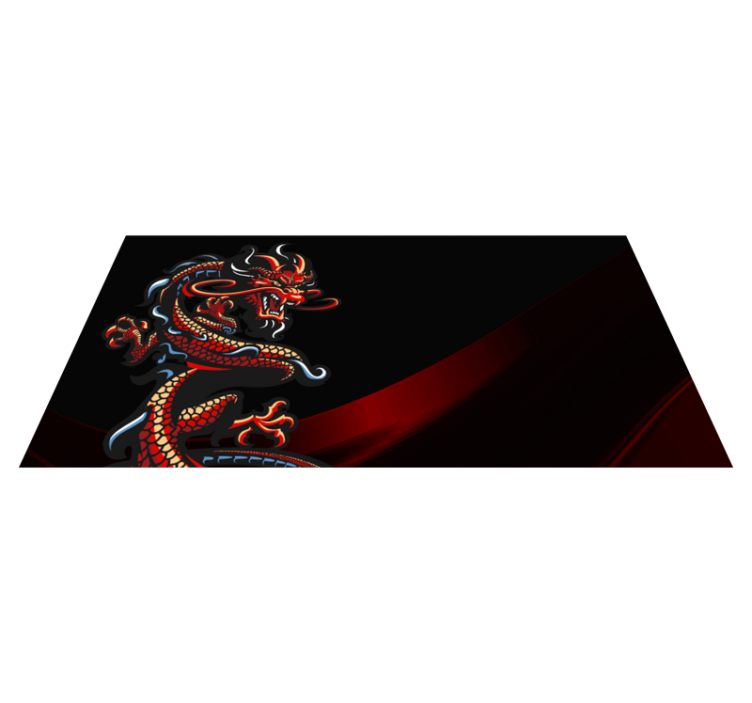 Dragon Illustration teen vinyl carpet - TenStickers