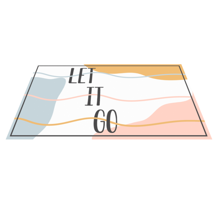 LET IT GO custom vinyl carpet - TenStickers