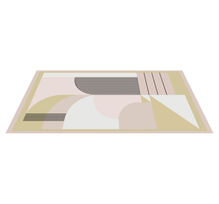Abstract geometric layers modern vinyl carpet - TenStickers