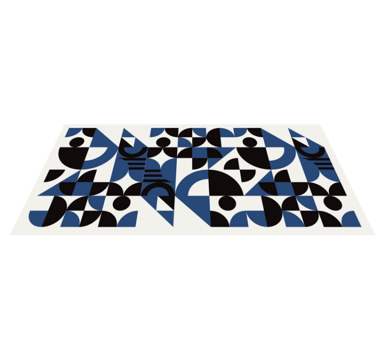 Energetic Forms geometric vinyl carpet - TenStickers
