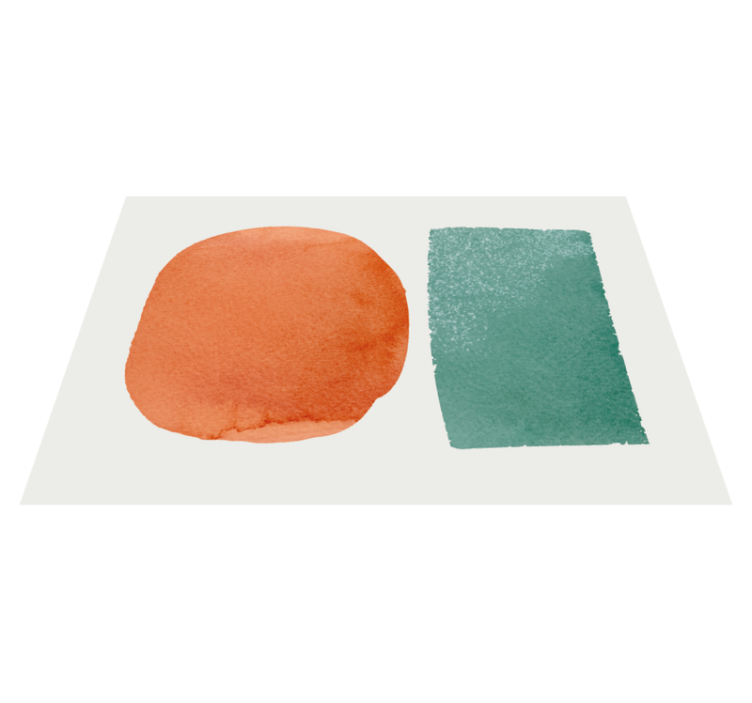 Abstract segments living room vinyl carpet - TenStickers