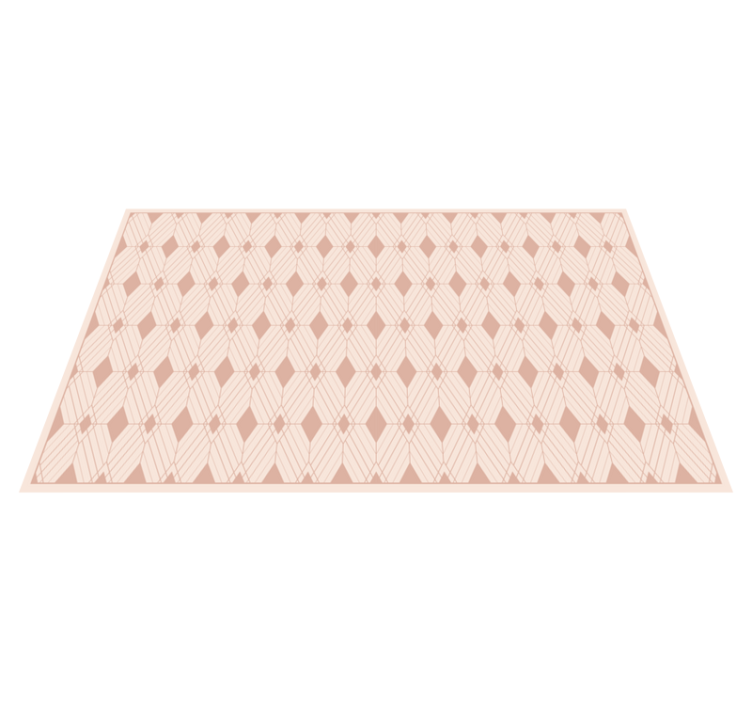 Geometric diamond motif modern vinyl carpet - TenStickers