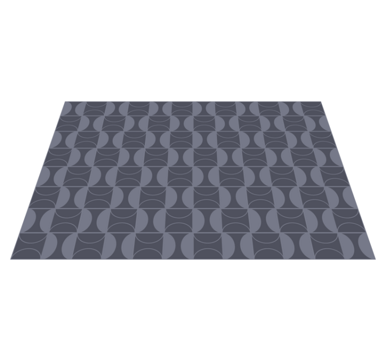 Circular Patterned Style geometric vinyl carpet - TenStickers