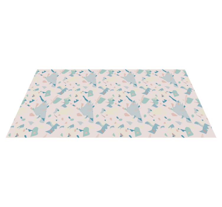 Pastel abstract shapes marble vinyl carpet - TenStickers