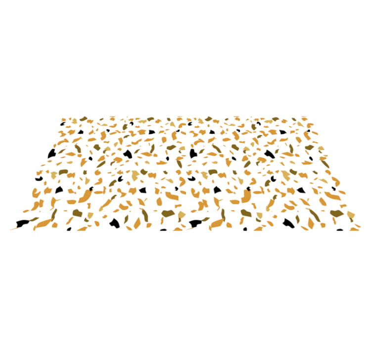 White and brown terrazzo texture vinyl carpet - TenStickers