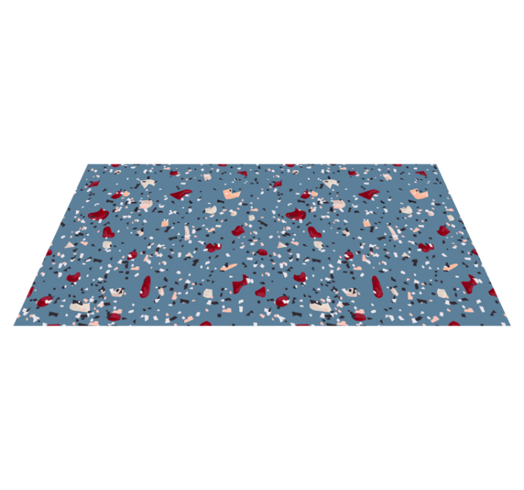 Texture vinyl carpet in vibrant geometric designs - TenStickers
