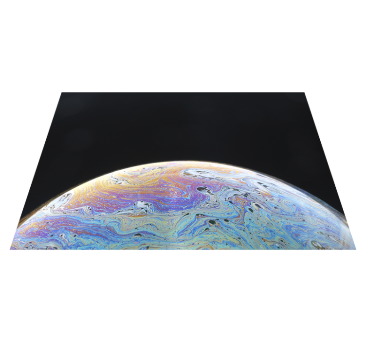 Cosmic colour sphere living room vinyl carpet - TenStickers