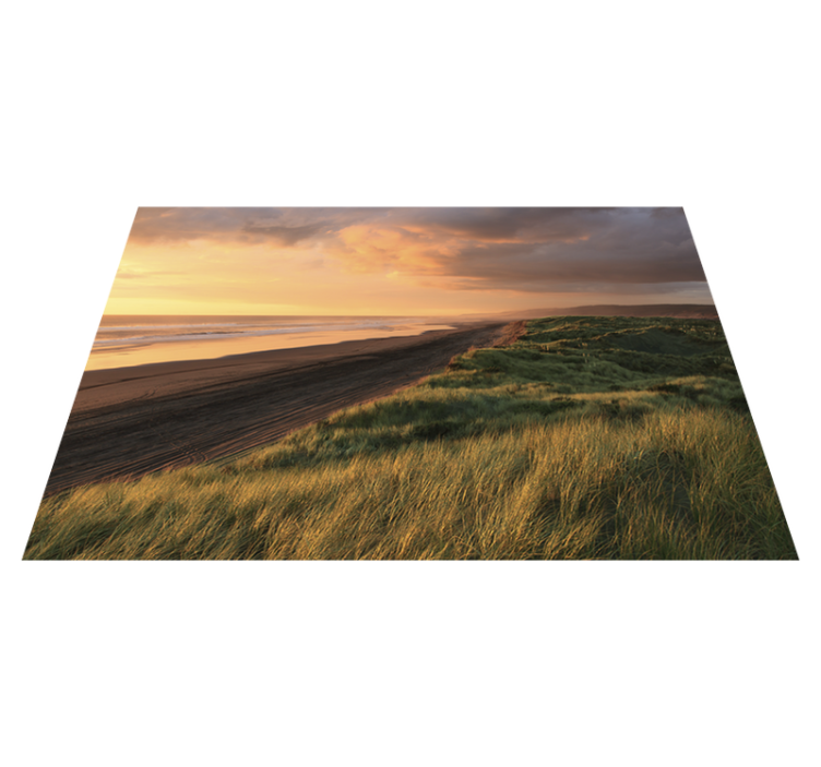 Sunset Beachscape nature vinyl carpet - TenStickers