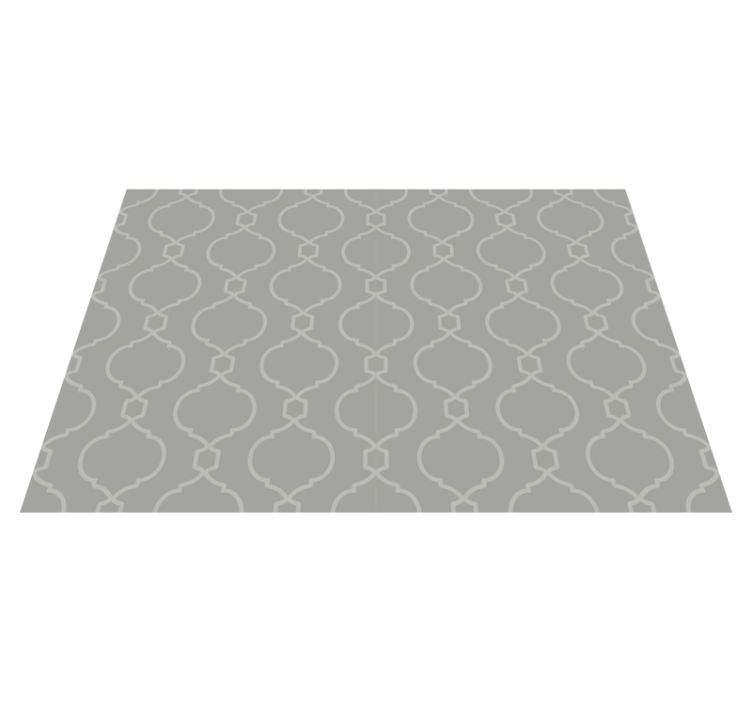 Stylish Geometric Print tile vinyl carpet - TenStickers