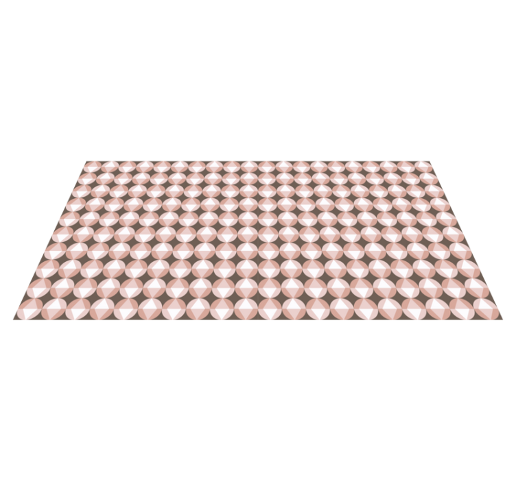 Pink Geometric Motif bathroom vinyl carpet - TenStickers