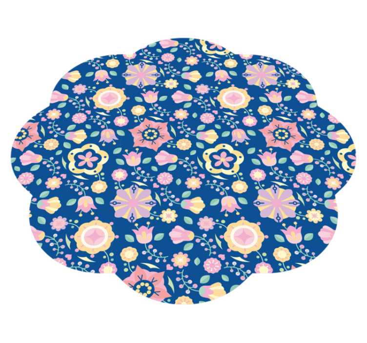 Botanical Bliss floral vinyl carpet - TenStickers