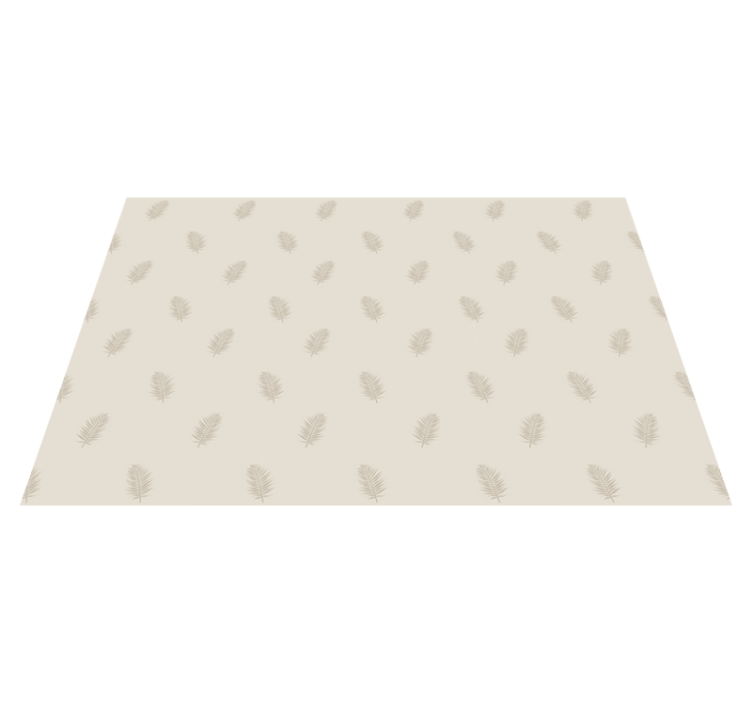 Leaf Patterned Accent nature vinyl carpet - TenStickers