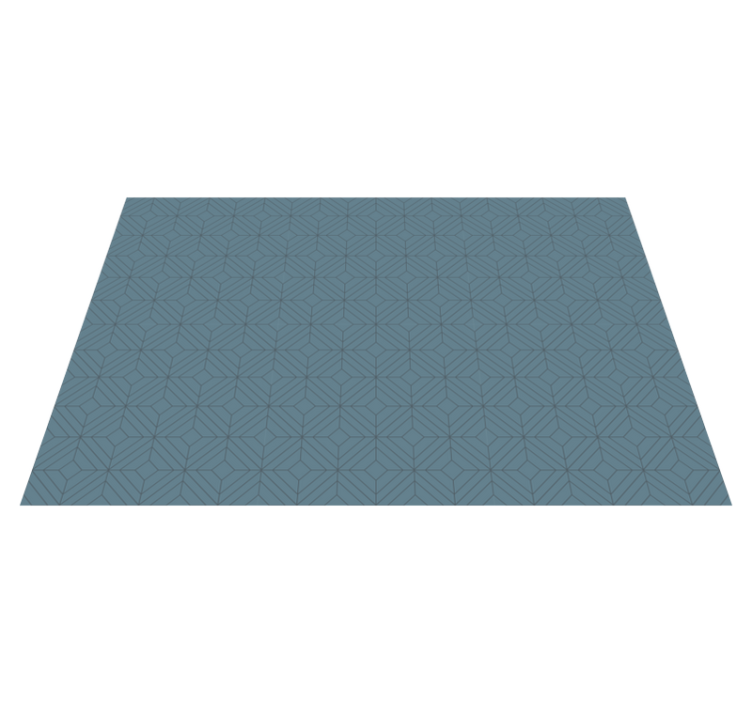 Modern vinyl carpet with geometric leaf design - TenStickers
