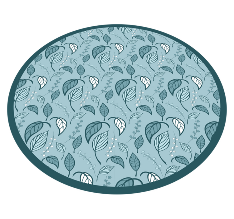 Foliage motif floral vinyl carpet - TenStickers