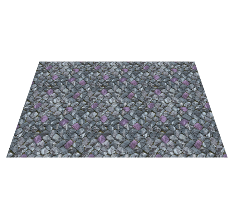 Grey paved walkaway stone effect vinyl carpet - TenStickers