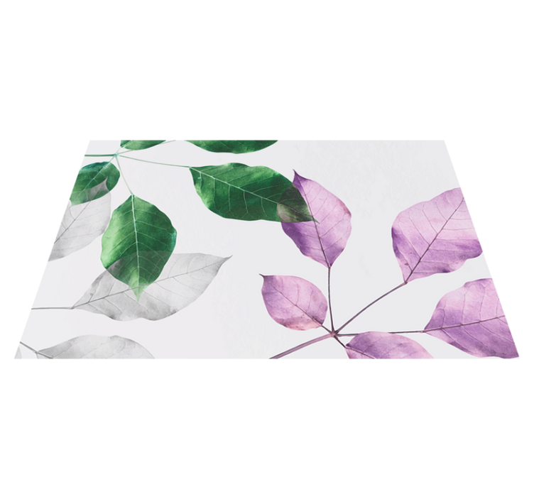 Leafy Botanical Prints floral vinyl carpet - TenStickers