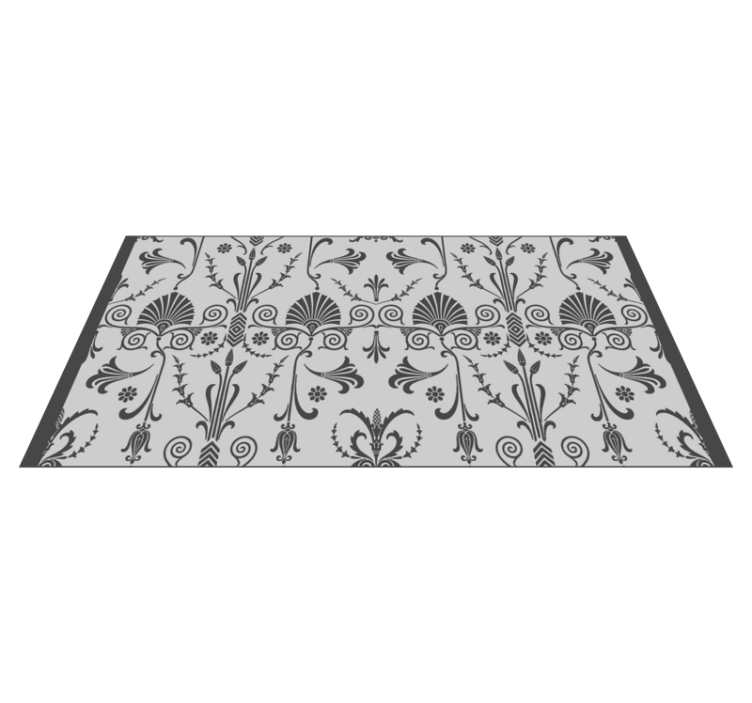 Floral Decorative Pattern modern vinyl carpet - TenStickers