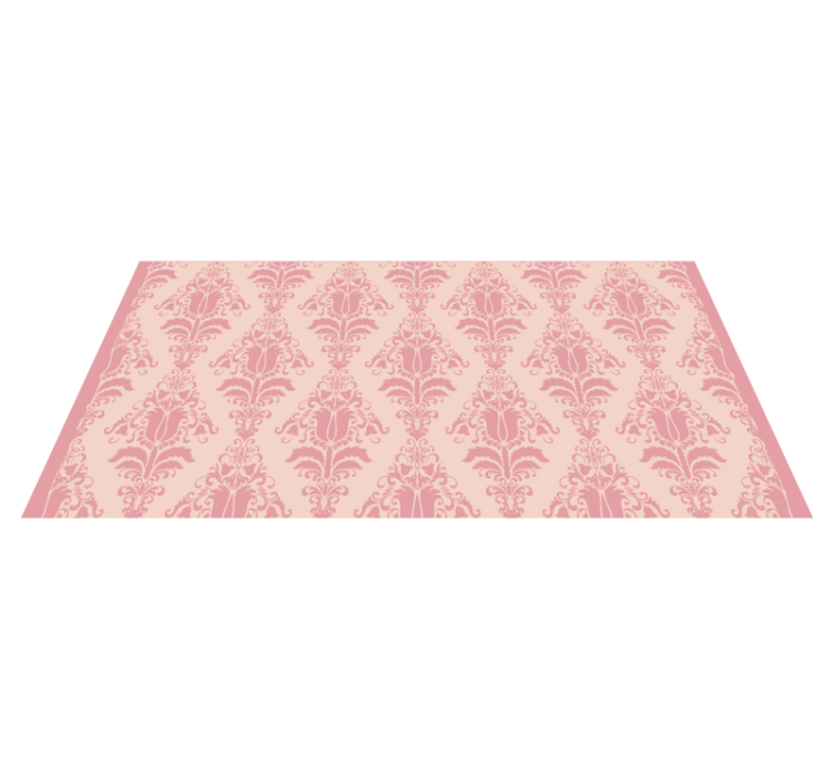 Elegant Pink Motif entrance hall vinyl carpet - TenStickers