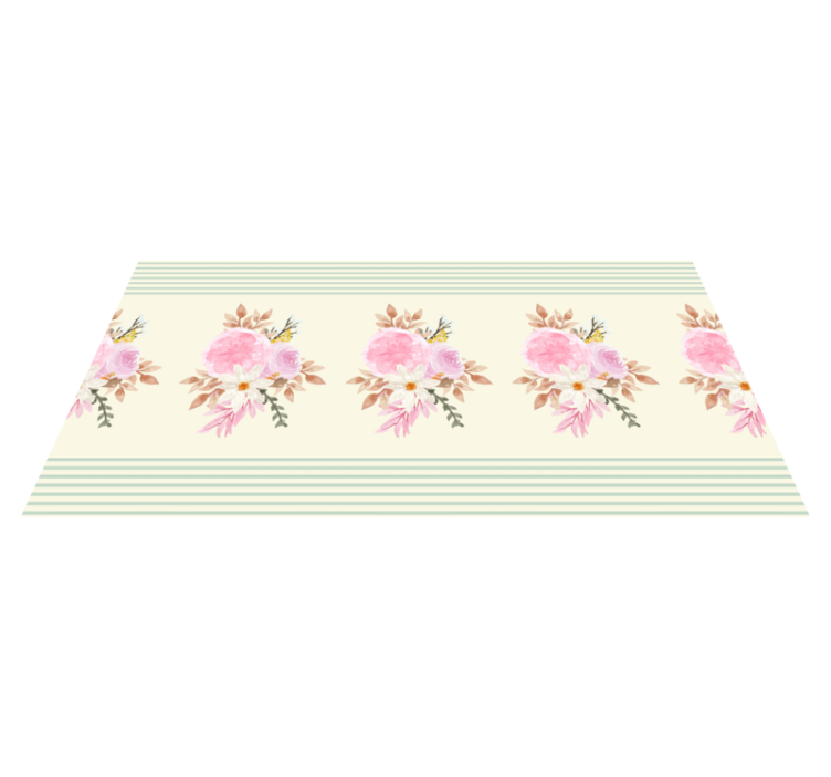 Soft Floral Arrangement bathroom vinyl carpet - TenStickers