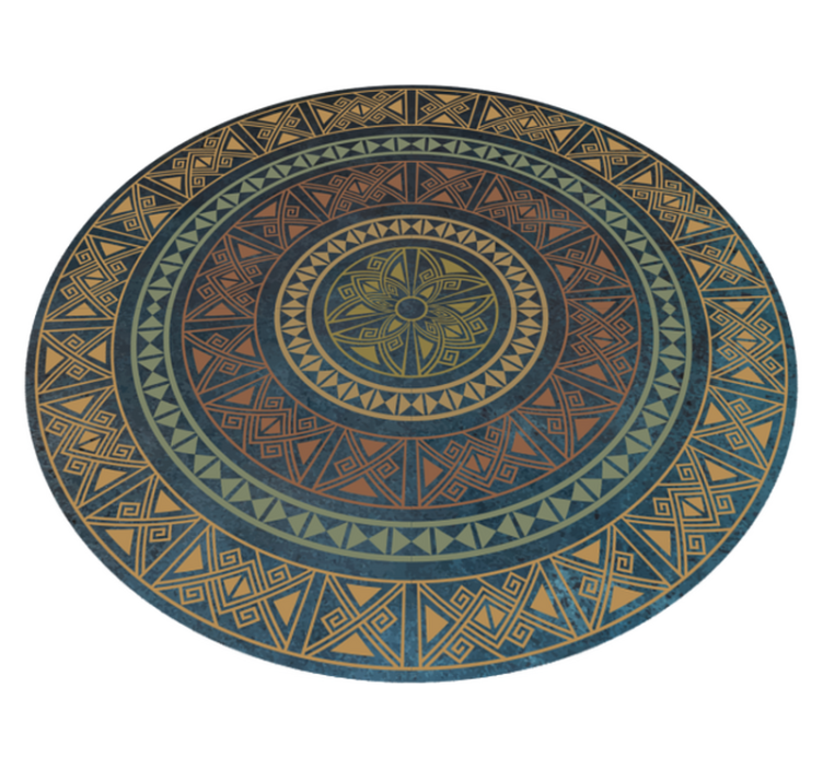 Ancient mandala ethnic vinyl carpet - TenStickers