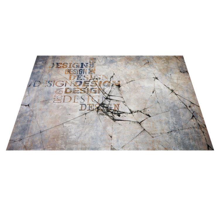 Fragmented Rock Typography stone effect vinyl carpet - TenStickers