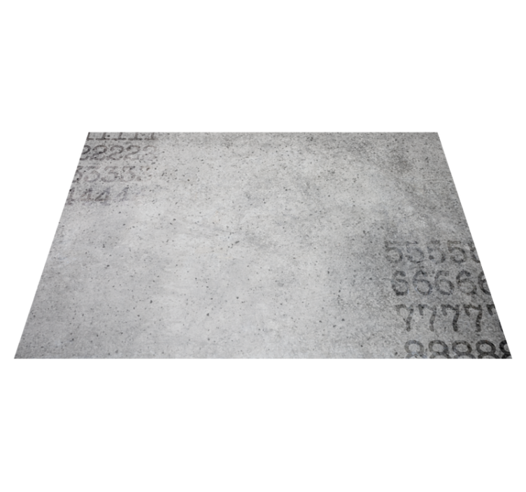Numerical Stone Texture grey vinyl carpet - TenStickers