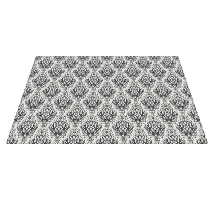 Baroque Tile Pattern vintage vinyl carpet - TenStickers