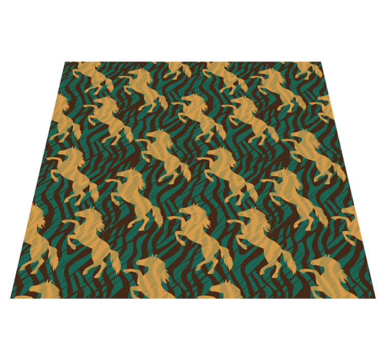 Safari Motif Overlay animal print vinyl carpet - TenStickers