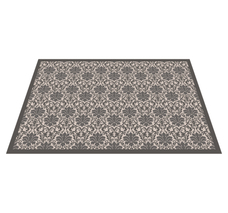 Elegant Damask Pattern stone effect vinyl carpet - TenStickers